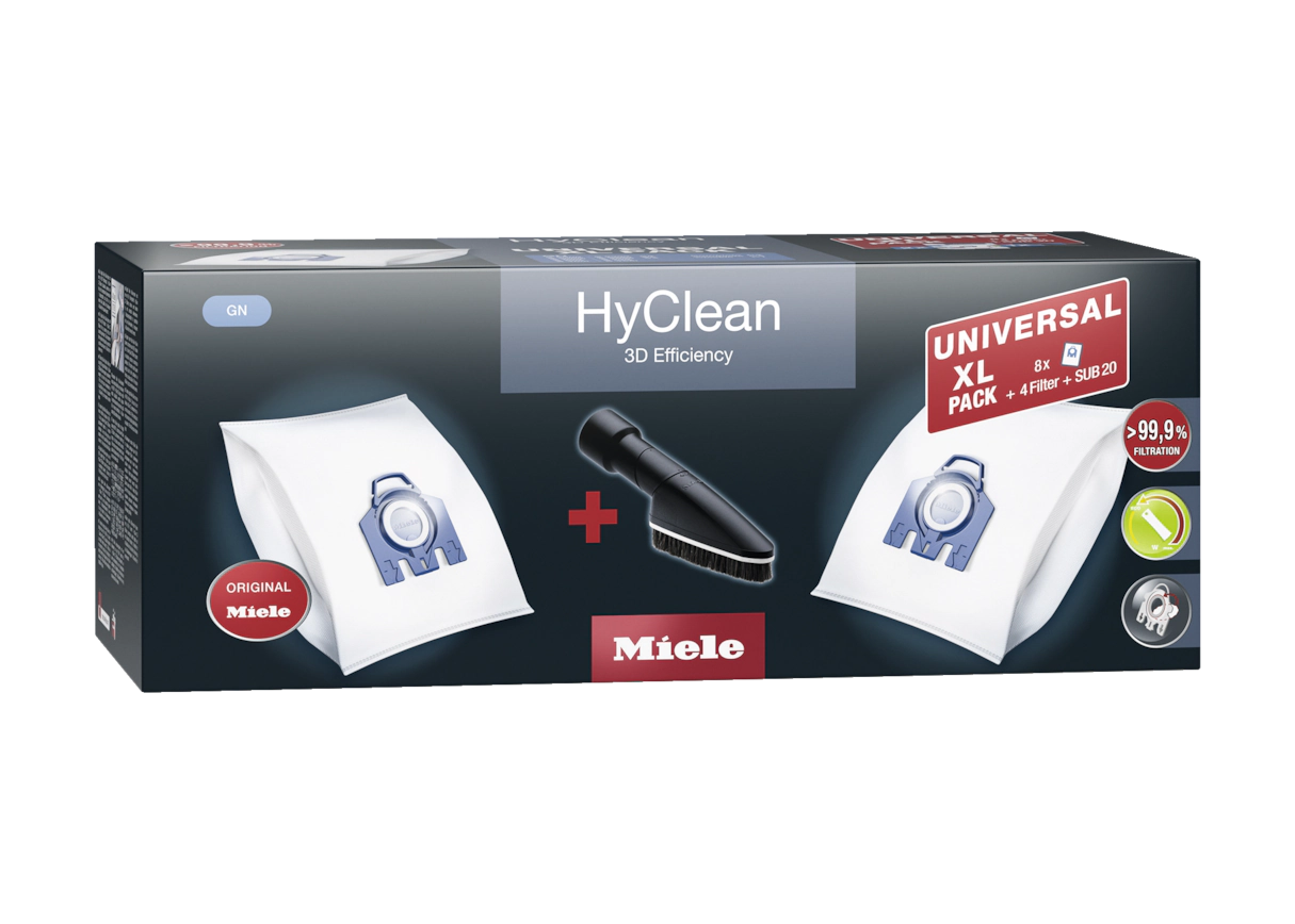 Комплект мешков-пылесборников Universal XL pack HyClean 3D GN Miele купить в Иркутске | Всегда в наличии! | Артикул 11476550 | Официальный сайт