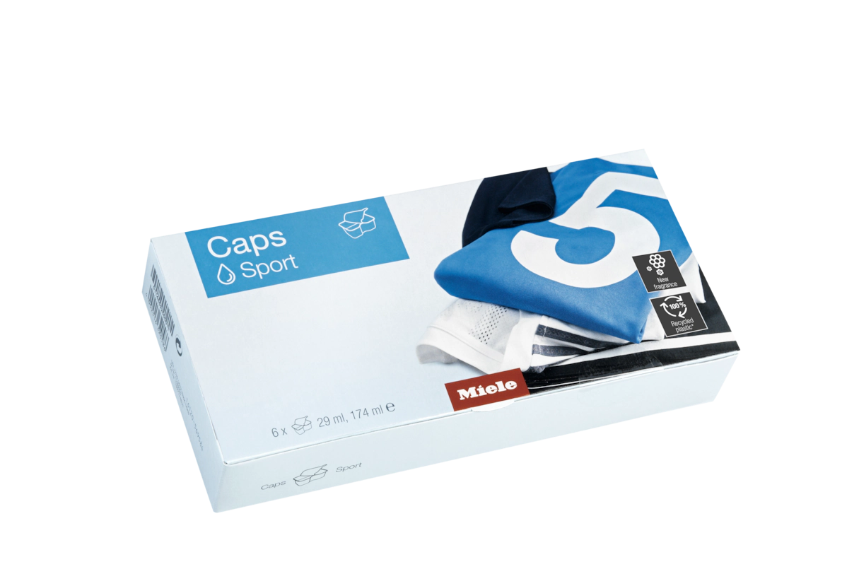 Средство для стирки спортивной одежды Sport Caps WA CSP 0603 L 6 шт. Miele купить в Иркутске | Всегда в наличии! | Артикул 11703200 | Официальный сайт