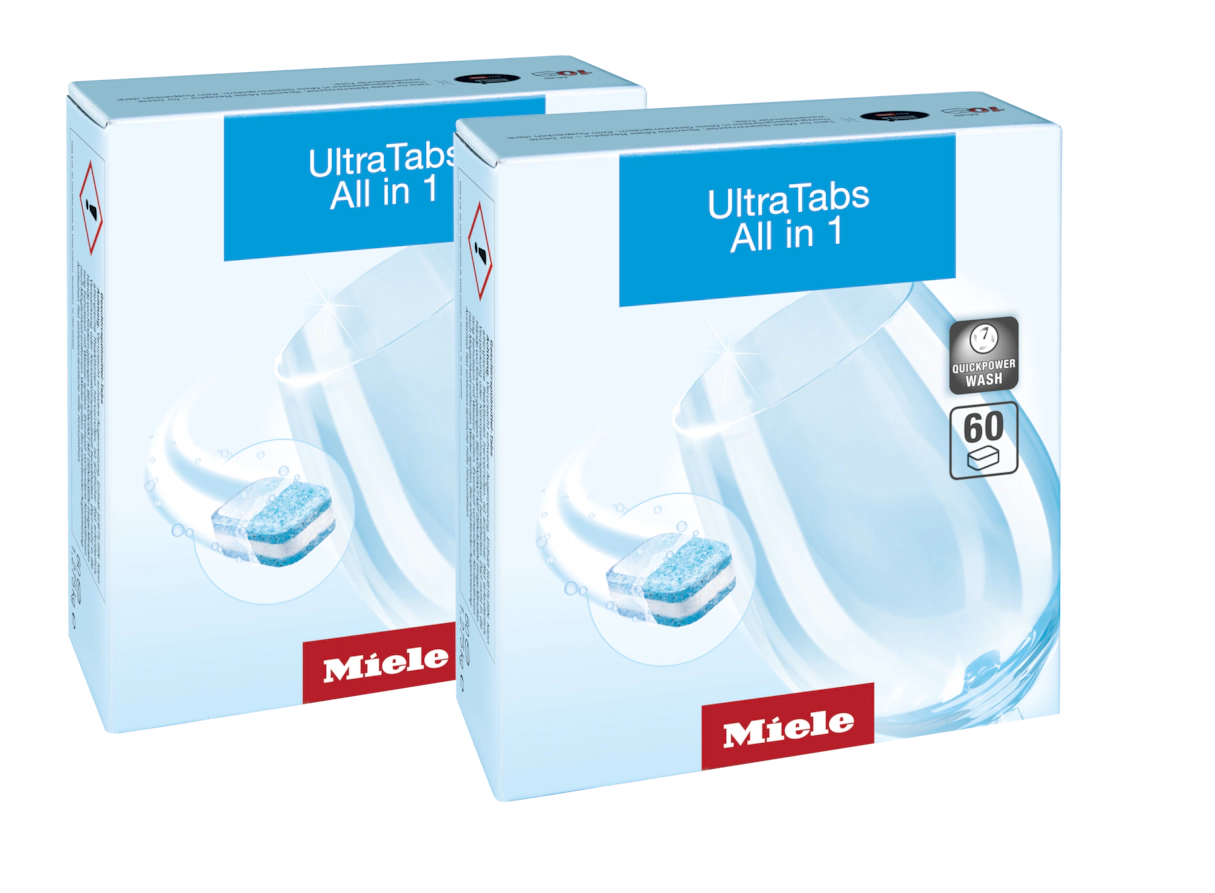 Комплект таблеток для мытья посуды в ПММ UltraTabs All in 1 (120) шт. Miele купить в Иркутске | Всегда в наличии! | Артикул 11346990 | Официальный сайт