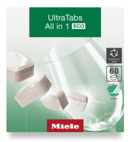 Таблетки для мытья посуды в ПММ Ultra Tabs All in 1 ECO GS CL 0602 T E 60 шт. Miele купить в Иркутске | Всегда в наличии! | Артикул 12279150 | Официальный сайт