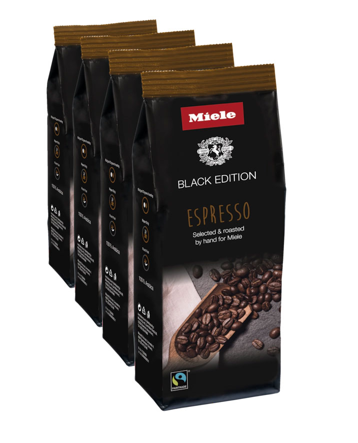 Кофе натуральный обжаренный в зернах Espresso 4x250 Miele купить в Иркутске | Всегда в наличии! | Артикул 12837500 | Официальный сайт